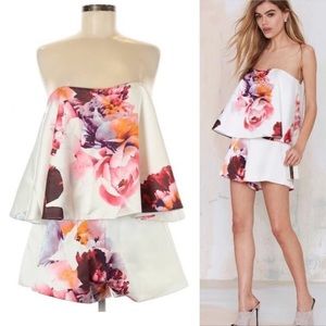Keepsake white floral romper